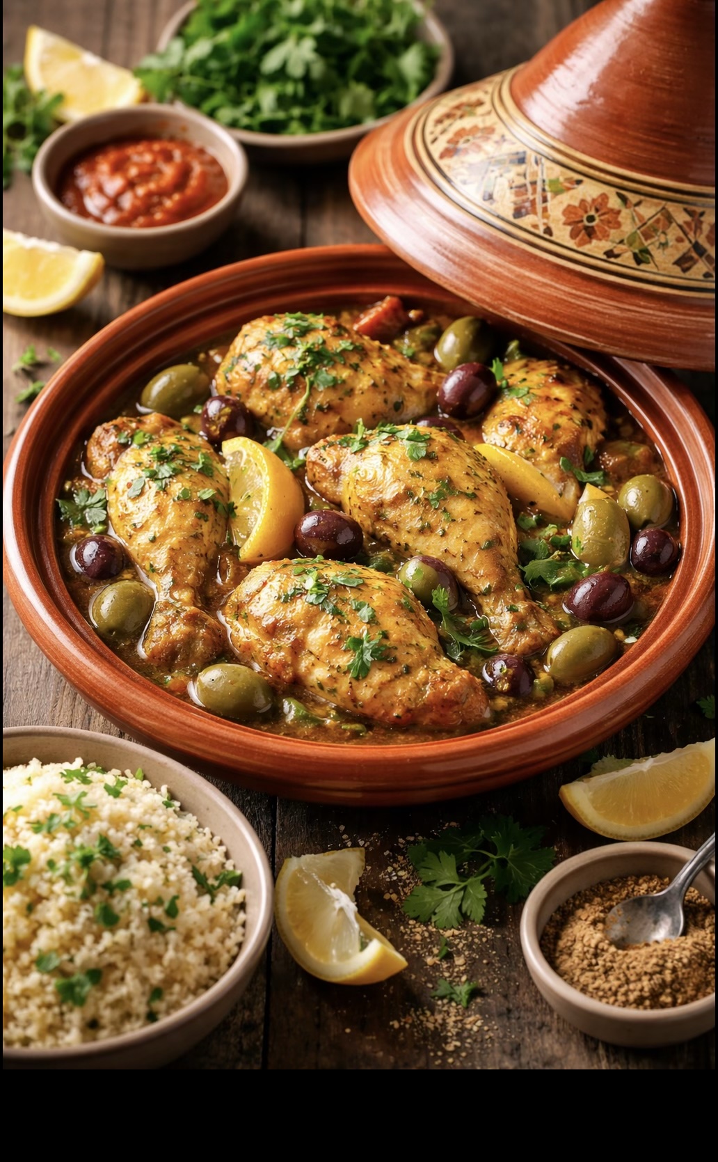Tajine mit Hähnchen und Zitronen
